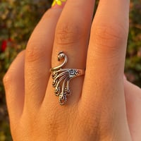 Image 1 of Peacock Ring 925 SS