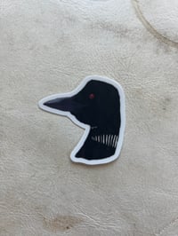 Common Loon cut sticker