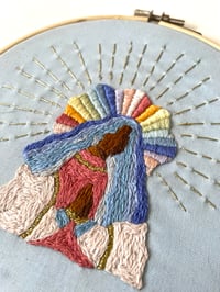 Image 2 of Original Embroidery Artwork - Our Lady of Softness
