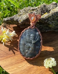 Image 4 of Labradorite & Opal Fairy Pendant