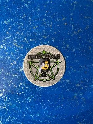 Image of Ghostemane Pentacles - Circle Sticker (Grey) 