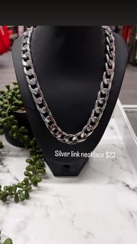 Image 1 of Silver link necklace 