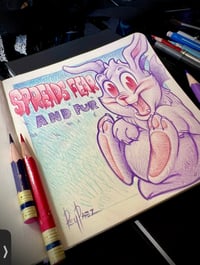 Image 2 of spreads fear and fur (original sketch)
