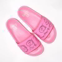 Image 8 of DALLAS PINK CRYSTAL SLIDES (PREORDER)