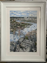 Image 2 of A View over London print 