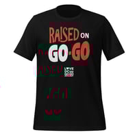 LOVEDCGOGO "RAISED ON GOGO - REVERSED OG" Black Unisex Tee 
