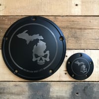 Image 1 of HD Twin Cam Points and Derby Cover 1999-2017