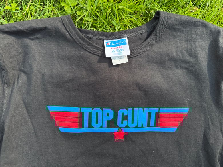 Image of Special edition Top Cunt Champion tee (Large and XL only)