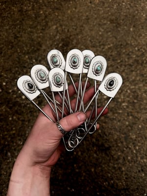 Image of Turquoise Pass Through Pin