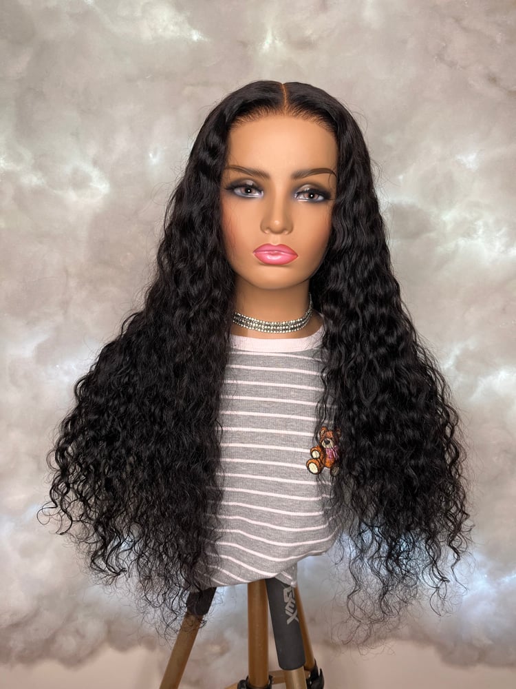 Image of Nadula 7x5 Water Wave Wig With Draw String In Nape Area