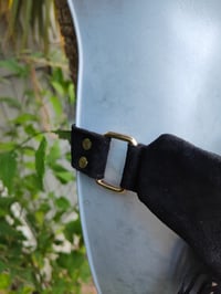 Image 7 of Dolly Bum bag suede fringe tassels BLACK and Moroccan Stone