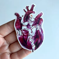 Image 4 of "fractured feelings” transparent artwork sticker 