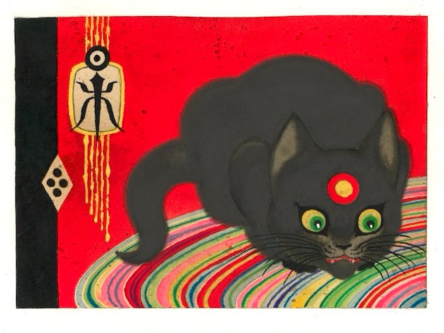 Image of THREE KITTENS #1 original painting