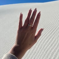 Image 3 of 14k GOLD SQUIGGLE RING 