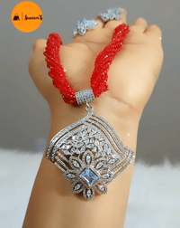 Image 2 of Prativa_Short Hydropotey Necklace Set 