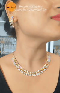 Image 3 of Mohani_Premium Australian Diamond Set with Earrings E