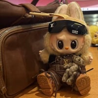 Image 3 of LABUBU LV BROWN TRENDY LEATHER SET