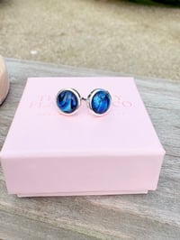 Blue Abalone Studs