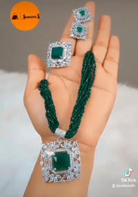 Image 4 of Mamta_Short Hydropotey Necklace Set  