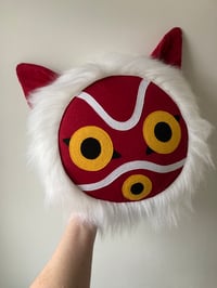 Image 1 of Large Princess Mononoke Mask Plushie - Made To Order.