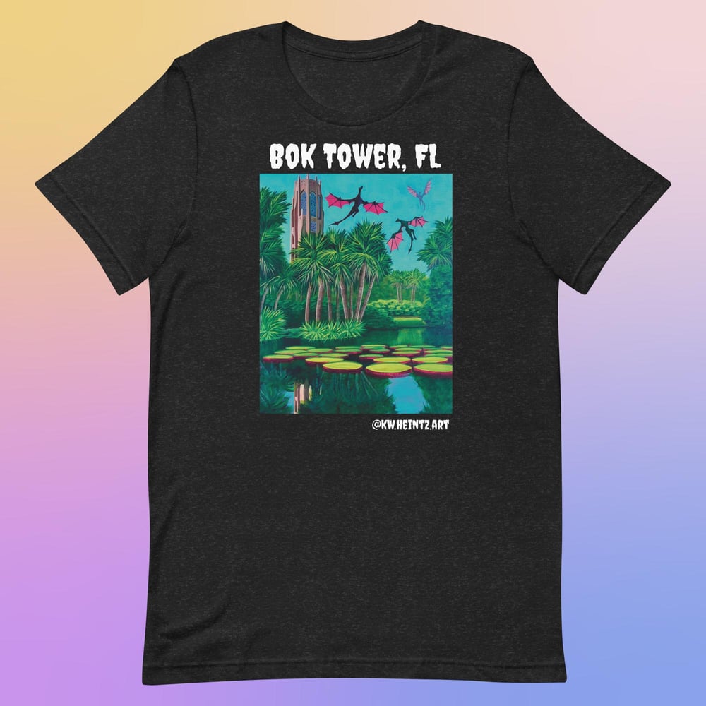 Image of Weird Florida Local Art Shirt | Bok Tower Gardens, FL Dragon Fantasy Shirt