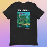 Image 1 of Weird Florida Local Art Shirt | Bok Tower Gardens, FL Dragon Fantasy Shirt