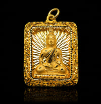 24k Imperial Buddha Frame Pendant