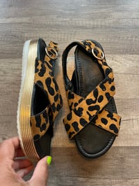 Image 1 of leopard sandals 