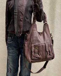 Image 1 of SLOUCHY LEATHER BAG