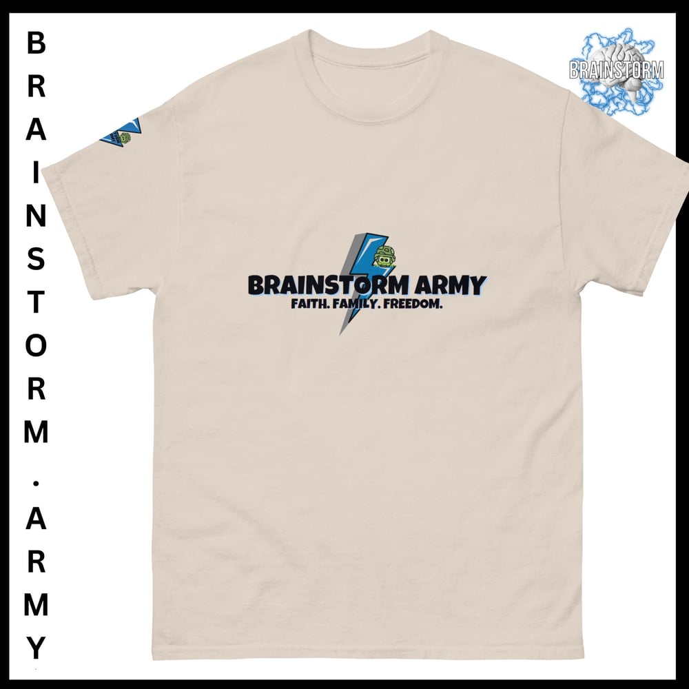 Brainstorm Army Faith, Family, Country classic tee