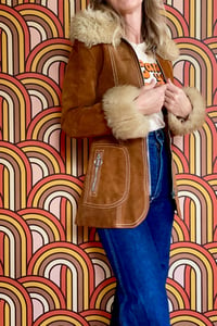 Image 5 of Vintage 60s Iconic Suede Penny Lane Coat XS