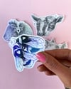 Animals Sticker Set – Vinyl Sticker mit holographischer Folie