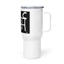 Image 2 of Karma Sanskrit travel mug with a handle