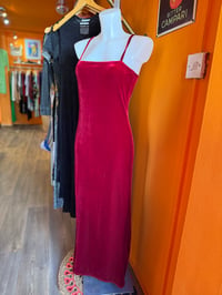 Image 3 of Red Rum Velvet Stretch Maxi Dress S/M