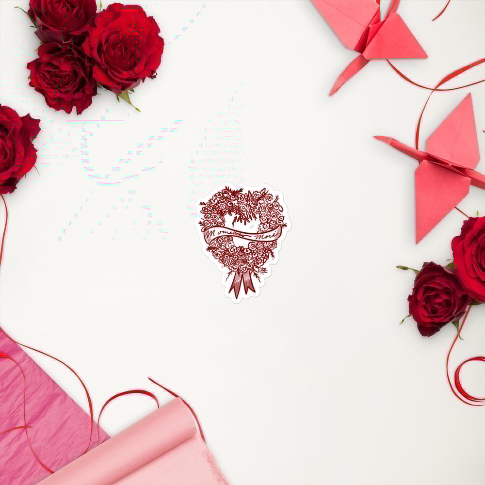 Momento Mori Heart Wreath Bubble-free stickers