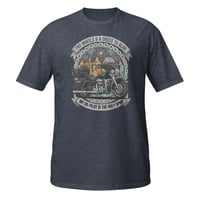 Image 2 of Two Wheels & a Cross to Bear - Short-Sleeve Unisex T-Shirt