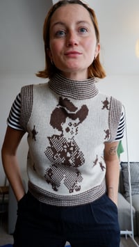 Image 3 of COWBOY TOOTIN SLEEVELESS SWEATER