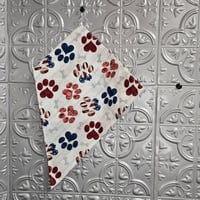 Patriotic Pawprint Bandana- large only