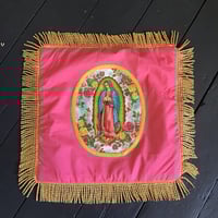 Image 1 of Pink Virgin With Leopard Back And Gold Fringe