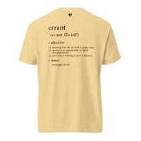 Image 4 of "errant" Unisex Garment-dyed Heavyweight T-shirt