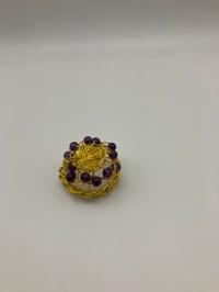 Image 3 of Mini Desk Charm for Balance | Amethyst basket | Healing Feng Shui Desk Talisman