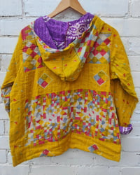 Image 2 of Fezzie Hoodie yellow and purple