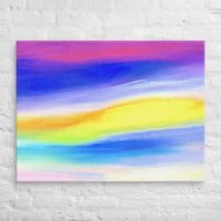 Image 1 of Violet Flame & Golden Ray Colorscape - Canvas