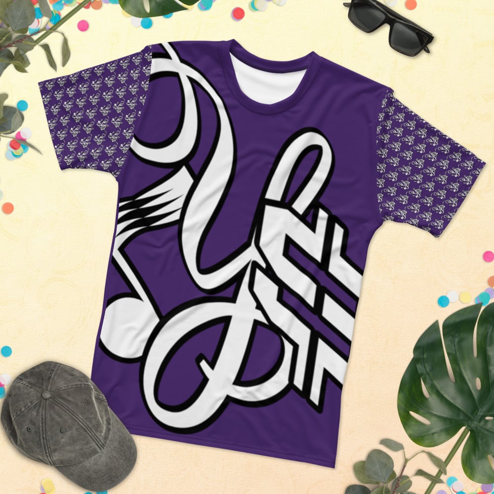 Image of YStress Exclusive Purple, White and Black T-shirt