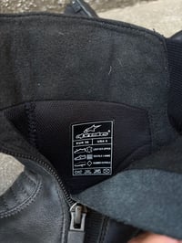 Image 6 of Alpinestars Black Leather Moto Boots - Size US 5.5