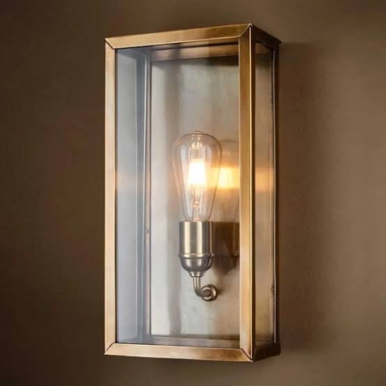 Image of Brass Outdoor Wall Sconce