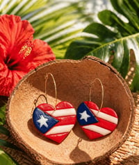 Corazón Boricua Statement Hoops