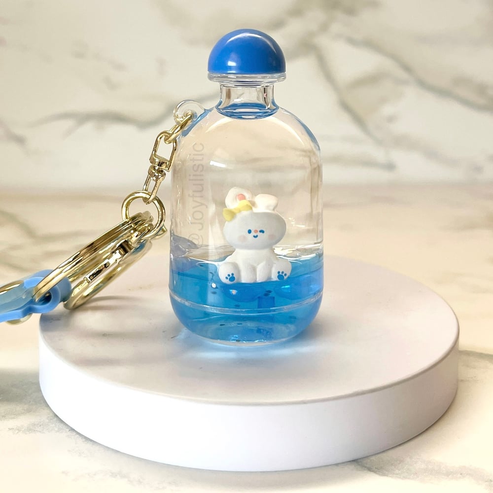 Image of Bunny in a Bottle Keychain