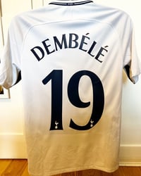 Image 3 of Tottenham Hotspur “DEMBELE 19” 2017/18 Home Shirt + UCL patches (M)