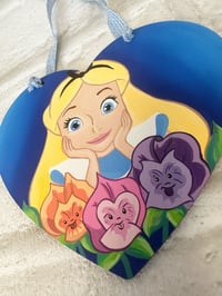 Image 4 of Alice In Wonderland Painting - Heart Shape